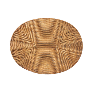 Salvamanteles de Ratán para Té de la Tarde, Decoración Redonda Tejida a Mano para una Recepción Elegante, Base de Fibra Natural - Product Image 2
