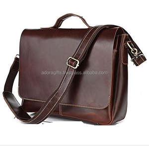 ADORA ADALLB-0040 sacoche en cuir pour ordinateur portable avec bandoulière détachable de haute qualité pour hommes - Product Image 2