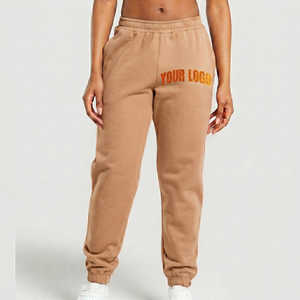 Pantalon de survêtement en molleton polyester/coton pour femme, dernière mode, hiver, avec dentelle, taille élastique, poches latérales, haute qualité - Product Image 1