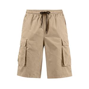 Men's Oxford Knee-Length <b>Cargo</b> Shorts Quick Dry Breathable Eco-Friendly Vintage Drawstring Mid Waist Stretch Elastic Casual <b>Work</b> - Product Image 4