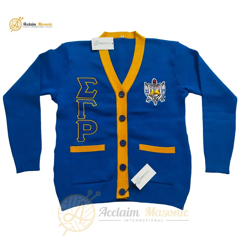 Customized Sigma Gamma Rho Sorority Varsity Cardigan & Sweater