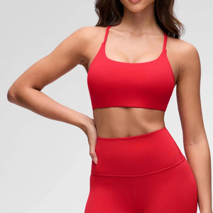 Women's Ultra-Soft Butter Skin-Friendly Knitted 100% Cotton Lace Yoga Tank <b>Top</b> Open Back Fitness Vest Sleeveless Skinny Sports - Product Image 1