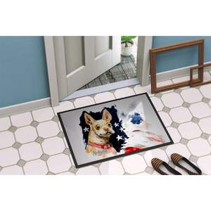 Nuevo felpudo Chevy Boston Terrier antideslizante lavable de pila baja 18H X 27W alfombra de entrada interior y exterior para puerta delantera - Product Image 4