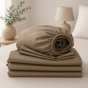 Sábanas de Bambú Puro de 300 Hilos, Madera de Olivo, Premium Nature Rest |   Ropa de Cama de Lujo, Fresca y Transpirable para Hoteles y Resorts - Product Image 2