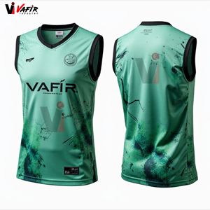 เสื้อวิ่งมาราธอนแบบซับลิเมชั่นพิมพ์ลายตามสั่งสำหรับทีมมืออาชีพ แห้งเร็ว น้ำหนักเบา เหมาะสำหรับฤดูร้อน - Product Image 1