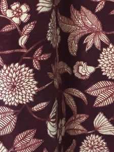 Cortinas de Terciopelo de Algodón con Estampado Floral Vintage, Color Borgoña, Decoración para el Hogar, Estilo de Lujo - Product Image 4
