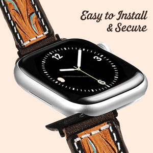 Correa de reloj de cuero de vaca de primera calidad de 20 mm, estilo occidental - Product Image 5