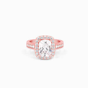 <b>Silver</b> Classic <b>Solitaire</b> <b>Ring</b> Made With Pure 925 <b>Silver</b> Rhodium Plated Wedding <b>Ring</b> with Zircon Double <b>Ring</b> for Women Handmade - Product Image 5