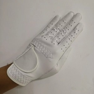 Gants de golf confortables antidérapants à doigts entiers avec sangle de poignet réglable en cuir Cabretta, gants de sport unisexes pour hommes et femmes - Product Image 4