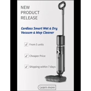 PSModel P2Slim 170W/12000pa 2-in-1 Handheld Vacuum <b>Mop</b> Floor Cleaner with 99.92% Pollutant Retention Dual Use Long Battery Life - Product Image 6