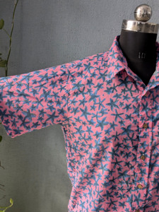 Men's Printed <b>Short</b> <b>Sleeve</b> for <b>Shirt</b> Casual Knitted <b>Button</b>-<b>Up</b> with Pocket 100% Cotton Summer Breathable ODM Custom Wholesale - Product Image 6