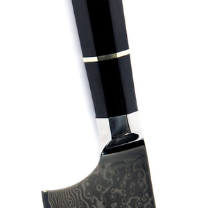 Cuchillo de chef de acero de Damasco de lujo con hoja estampada, herramienta de cocina de alto rendimiento para cortar y rebanar con precisión - Product Image 5