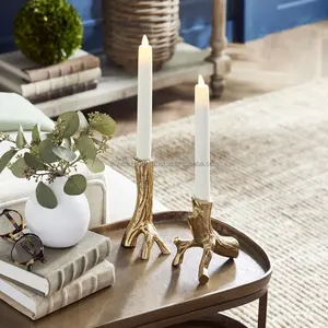 Porte-bougie de Noël en métal de qualité supérieure, fabrication artisanale, impression typographique de luxe pour la décoration d'hôtels, de restaurants, designers d'intérieur - Product Image 3