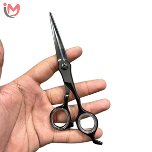 Ciseaux de coiffure professionnels en acier inoxydable, lame tranchante, pour droitiers, manche court, ciseaux de coupe de cheveux - Product Image 1