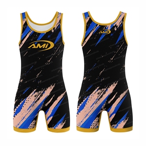 Équipement d'arts martiaux personnalisé de haute qualité, sublimation, vente en gros à bas prix, maillots de lutte pour femmes et jeunes hommes, équipement de combat - Product Image 1
