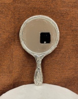 Nouveau miroir à main plaqué argent Durable de Style Vintage fait à la main pour cadeaux de retour et décoration