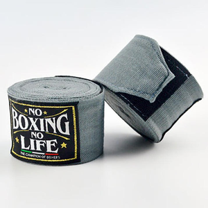 Bandages de boxe personnalisés avec logo sur mesure, « No Boxing No Life », haute élasticité, unisexe, durables, en coton, 5m - Product Image 5