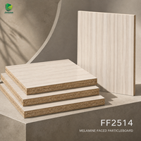 Panneau de particules mélaminé Jinbase FF2514 Crème Érable 12mm MFC E0 4x8ft Finition de première qualité Certifié CARB P2 Garantie 2 ans