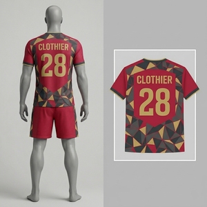Vêtements de football, uniforme de soccer conçu avec un tissu polyester respirant pour uniforme de soccer professionnel de haute qualité - Product Image 2