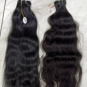 Extensions de Cheveux Indiens Remy de Luxe, Bruts, Non Traités, Vierges, Cuticules Alignées, Résistantes à la Permanente, Toutes Couleurs, Trame Unique, 100g, Longueur Maximale - Product Image 1