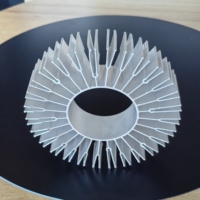 Dissipateur thermique rond LED de haute qualité, produits industriels haute puissance, dissipateurs thermiques en aluminium sur mesure