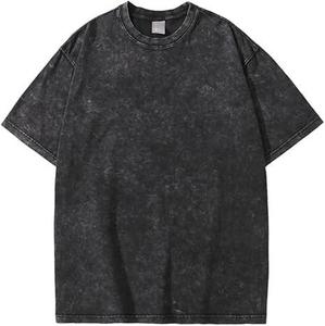 Camisetas de Hombre con Efecto Deslavado al Sol y Lavado Ácido, Estampado Gráfico Personalizado, Estilo Vintage Casual Urbano, ¡Gran Venta! - Product Image 3