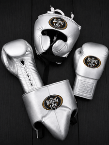 No Boxing No Life Nouveauté Ensemble de boxe en cuir de vachette véritable Ensemble de sparring professionnel sur mesure pour l'entraînement Unisexe - Product Image 3
