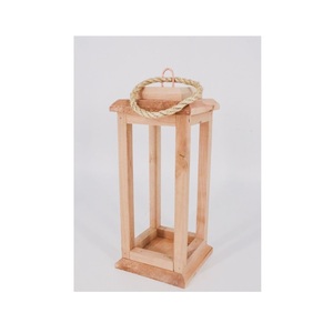 Farol de Madera Decorativo para Entrada, Repisa de Chimenea, Decoración del Hogar, Recepción de Bodas y Decoración de Mesa Festiva - Product Image 6