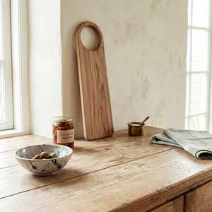 Tabla de cortar de nogal de lujo, tabla de cocina de madera maciza, tabla de preparación de alimentos gruesa y resistente para uso profesional - Product Image 1