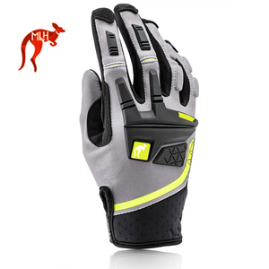 Guantes de Motociclismo de Cuero para Carreras, Protección Completa para las Manos, Transpirables - Product Image 1