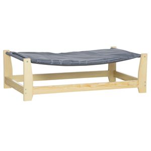 Cuccia per cani in legno da 35,5 pollici con cuscino in memory foam e rivestimento rimovibile (sfilabile e lavabile, ortopedica leggera) - Product Image 2