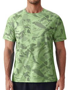 Camisetas de Natación de Manga Corta de Secado Rápido, Lisas, Holgadas, para Hombre, Camisetas Deportivas de Compresión para Entrenamiento - Product Image 1