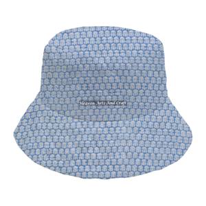 Sombrero de Pescador Acolchado de Algodón para Mujer, Otoño Invierno, Estampado a Mano, Diseño Bonito, Cálido, Elegante y Casual - Product Image 3