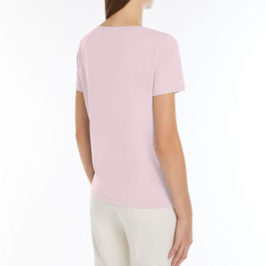 New Arrived Top 2026 Women's <b>Light</b> Pink O-<b>Neck</b> Short Sleeve T-Shirt 100% Cotton Jersey Casual Breathable Spring Summer Regular - Product Image 3