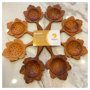 Cuillère papillon en bois gravée avec votre logo, cuillère marguerite artisanale en bois - CARYLN - Product Image 4