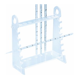 Support de pipettes multifonction en acrylique avec 7 emplacements verticaux et 7 horizontaux pour le rangement en laboratoire - Product Image 2