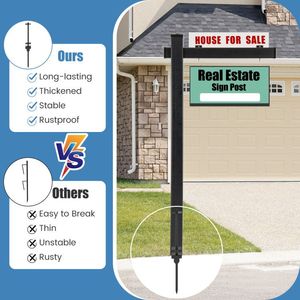 Insegna da Giardino in Vinile UPVC da 6 Piedi per Agenti Immobiliari, Bandiera Pubblicitaria in Plastica, Stile Regalo - Product Image 4
