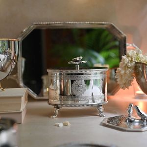 Boîte de rangement décorative haut de gamme en laiton et aluminium pour hôtel et maison, idéale pour la table - Product Image 3