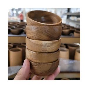 TOP QUALITY 2026 Acacia Style Wooden Bowls For Luxury Hotel Dining And Bar Pure Wood Clean <b>Safe</b> Elegant Serving Accessories - Product Image 4