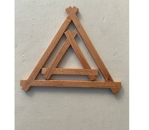 Wood Trivet Custom Shape Best Price <b>Table</b> <b>Protector</b> Heat Resistant With Non Slip Base Wood Coaster - Product Image 1