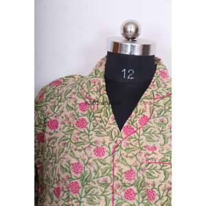 Vestido Midi Formal/de Noche para Mujer, Transpirable, Ecológico, 100% Algodón, Estampado Floral, Manga 3/4, Cuello en V, Botones, Impresión Digital - Product Image 2