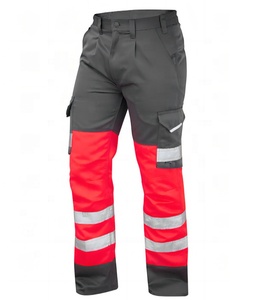 Pantalon de travail haute visibilité pour mécanicien OEM 13,75 oz. Jogger Homme Grande Taille en Denim Épais Taille Mi-Haute Haute Visibilité Antistatique - Product Image 3