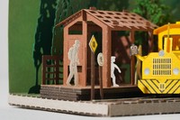 Kit de Rompecabezas de Papel 3D Origami 2025-1030, Manualidades en Miniatura, Autobús de Londres, Tamaño 4R, Hadas, Ángeles, Música, DIY, Regalo Ecológico