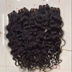 Peluca de Cabello Humano Natural Rizado Largo de la Mejor Calidad, Cabello Indio Virgen, Densidad Natural, Ondulado, Suave y Abundante - Product Image 1