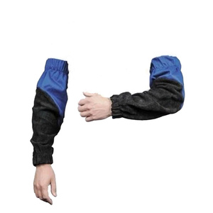 JNM SAFETY Mangas de Trabajo Resistentes al Calor para Soldadura, de Cuero Vacuno Dividido, Protector de Brazo FR de Alto Rendimiento, Puños Elásticos, ANSI - Product Image 3