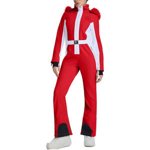 Traje de Esquí de Una Pieza para Mujer, Ajustado, Aislado, Impermeable, Cortavientos, Mono de Snowboard para Invierno, Traje de Esquí Cálido para Exteriores - Product Image 2