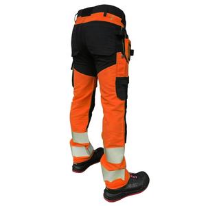 Pantalones de Trabajo para Hombre con Cinta Reflectante de Alta Visibilidad, Transpirables y Cómodos, Pantalones de Seguridad Industrial - Product Image 2