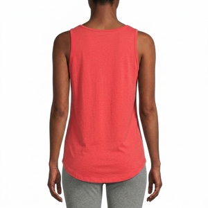 Débardeur sans manches coupe ample, col rond, ourlet incurvé, en coton doux, léger et respirant, pour le jogging, fabrication OEM personnalisée, vente en gros - Product Image 3