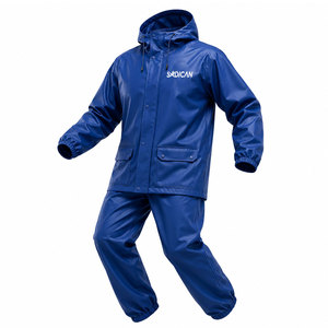 Outdoor Workwear Apparel <b>Rain</b> Suit Waterproof <b>Lightweight</b> <b>Jacket</b> And Pants Set For Fishing Camping Hiking And Travel - Product Image 1