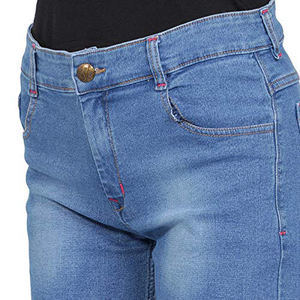 Shorts de Mezclilla de Corte Bootcut de Alta Calidad, Nuevo Diseño, 100% Algodón, Secado Rápido, Lavables, Cintura Media, Casuales, Ropa Urbana de Verano - Product Image 5